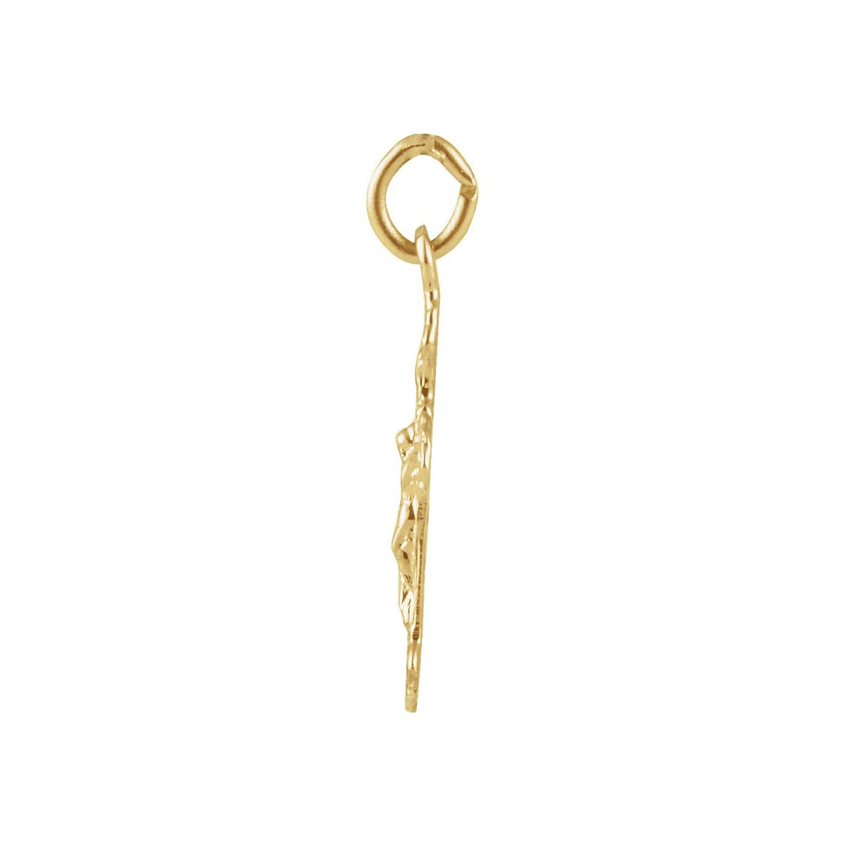 14K Yellow Gold 14x9 mm Youth Crucifix Pendant