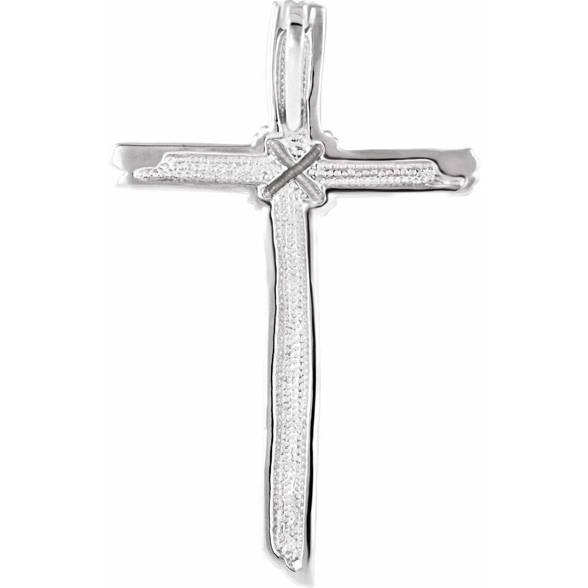 Woodgrain Cross Pendant