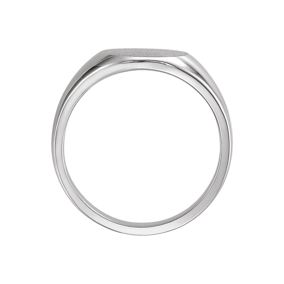 Round Signet Ring, 13 x 13 mm