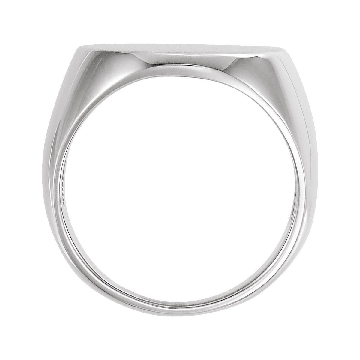 Sterling Silver 27x19 mm Oval Signet Ring