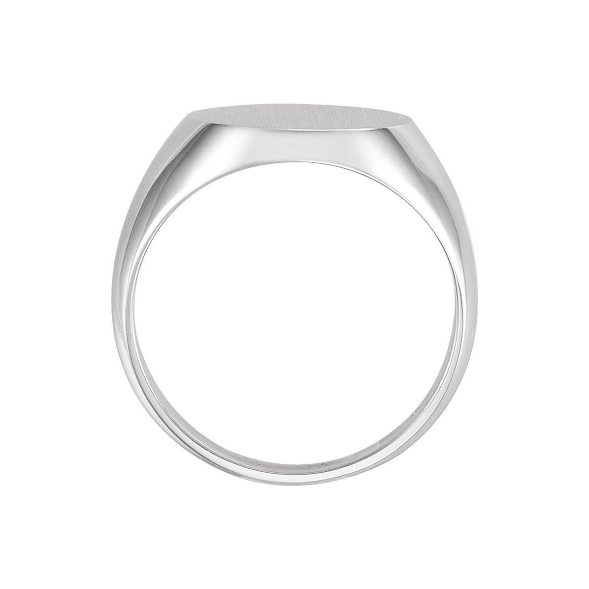 16x14 mm Oval Signet Ring