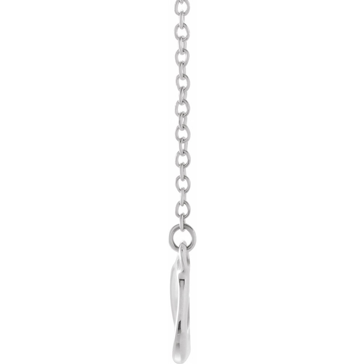 Sterling Silver Infinity-Inspired 16-18" Necklace