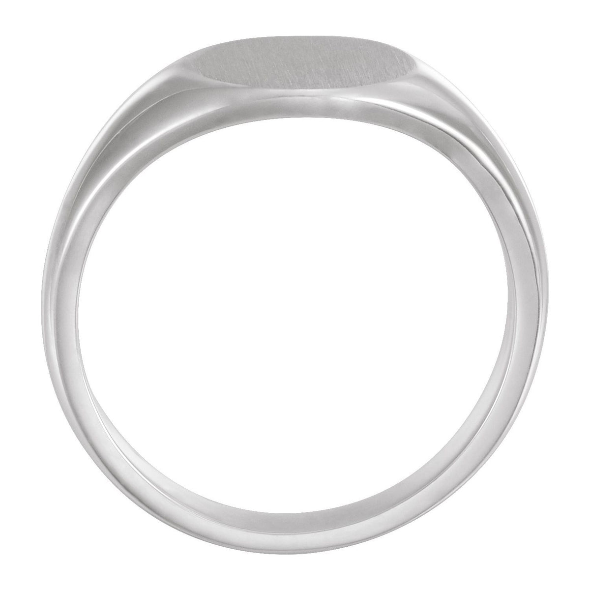 Sterling Silver 12.5x10. Oval Signet Ring