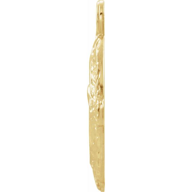 14K Yellow Gold Sacred Heart of Jesus Dangle