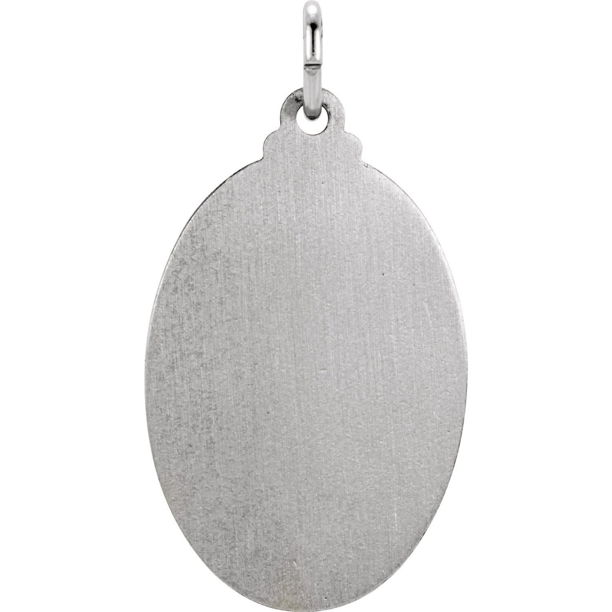 Sterling Silver 25x18 mm Oval St. Jude Thaddeus Medal