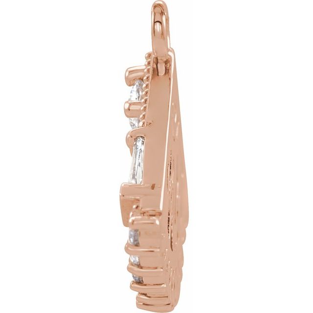 1/3 CTW Natural Diamond Fan Dangle