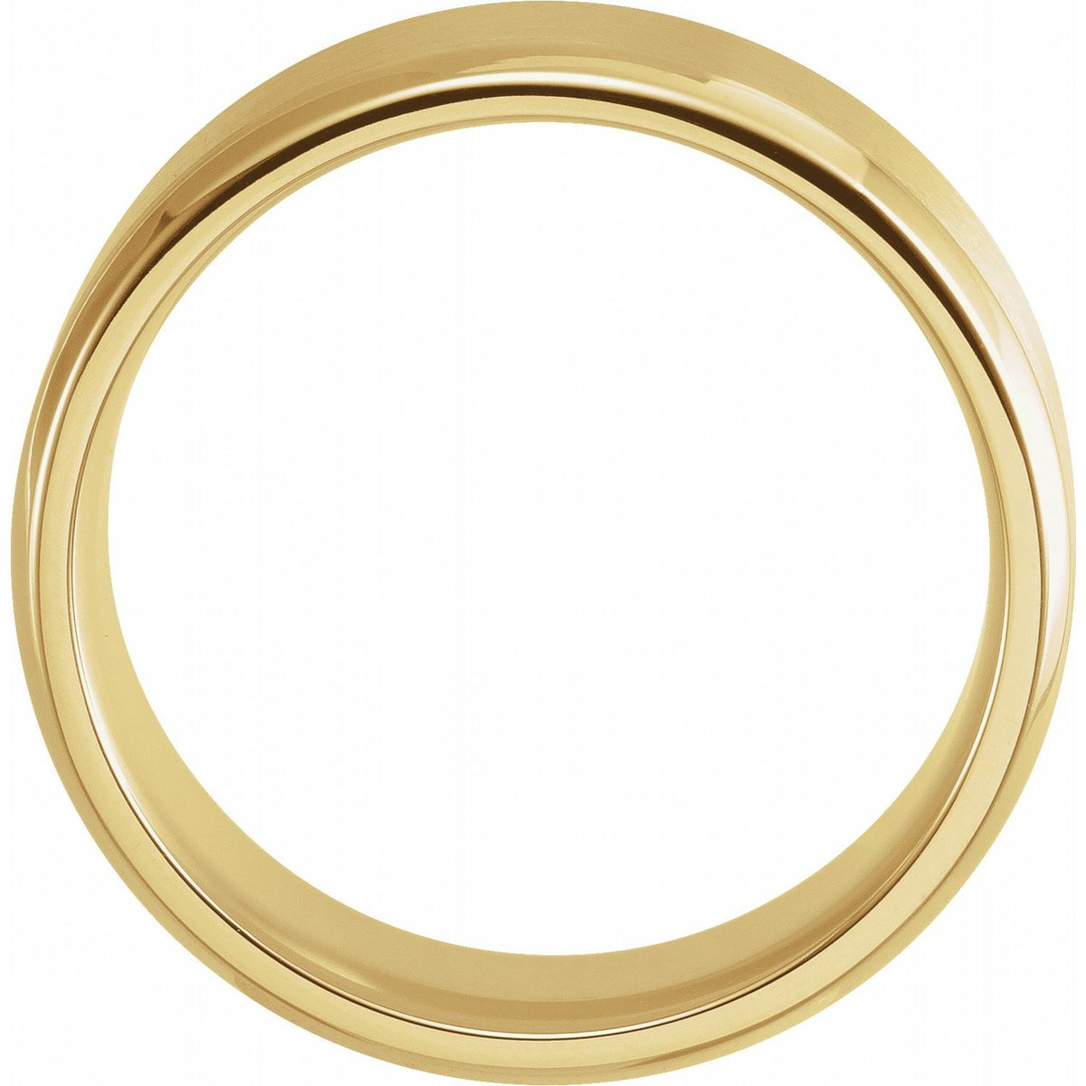 Beveled-Edge Band with Satin Finish
