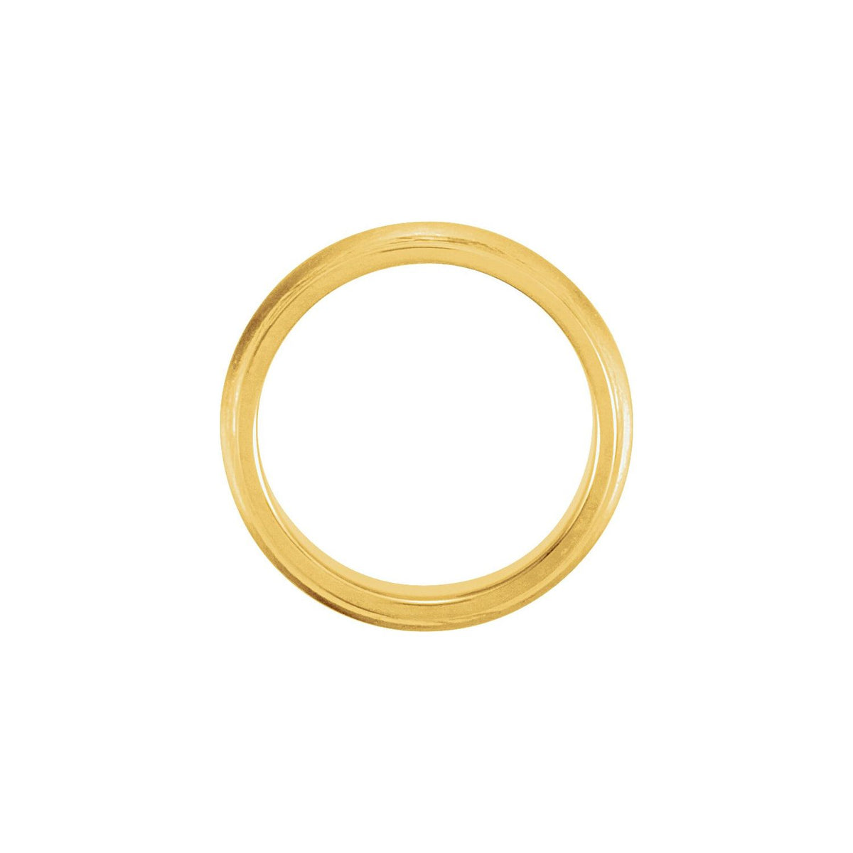 Grooved Comfort-Fit Half Round Band, 5 mm