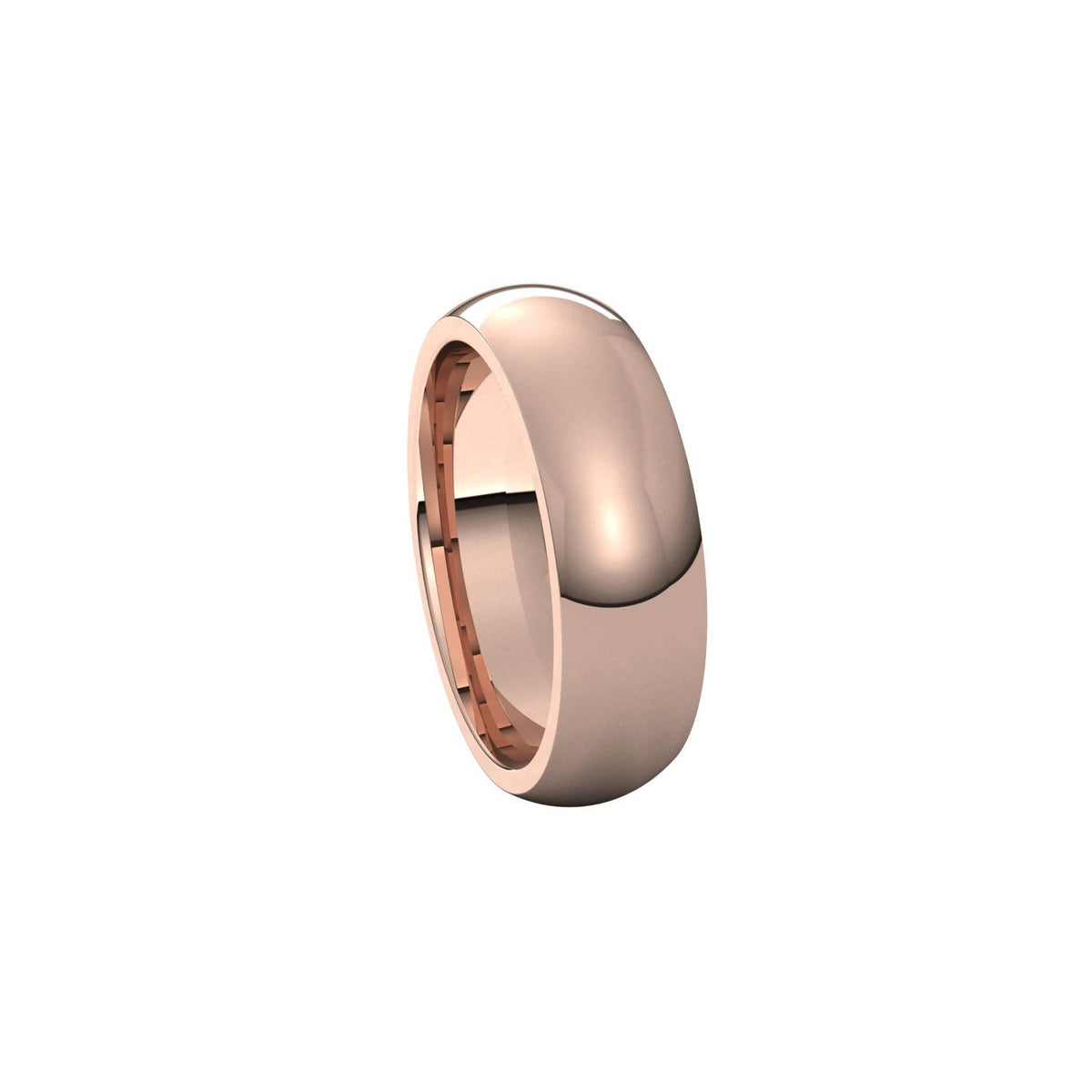 Comfort-Fit Half Round Band, 6 mm (IR)
