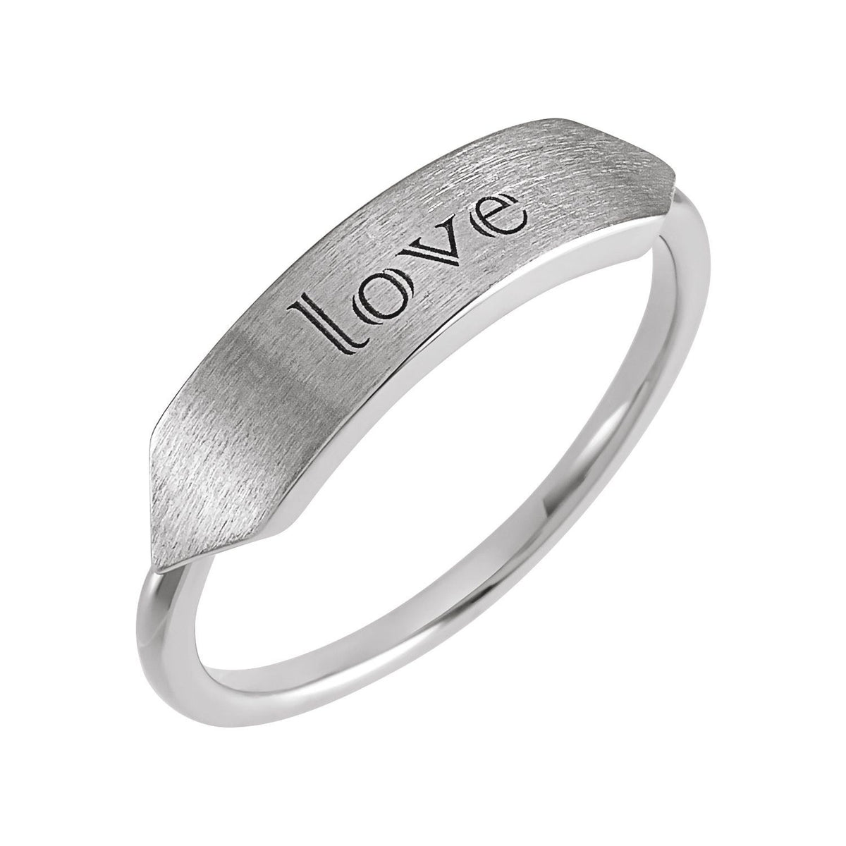 Sterling Silver 20x5 mm Geometric Signet Ring