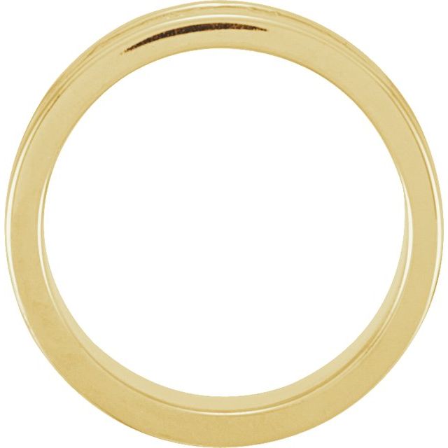 18K Yellow Gold Fleur-de-lis Band