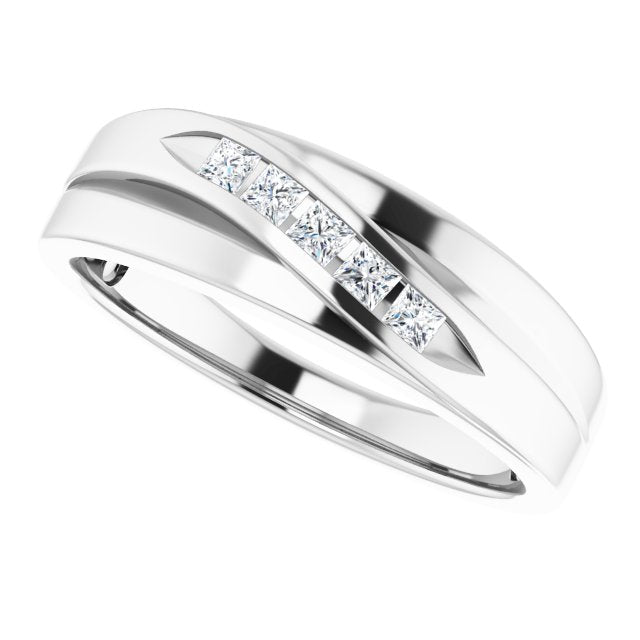 1/4 CTW Natural Diamond Band, 6.7 mm