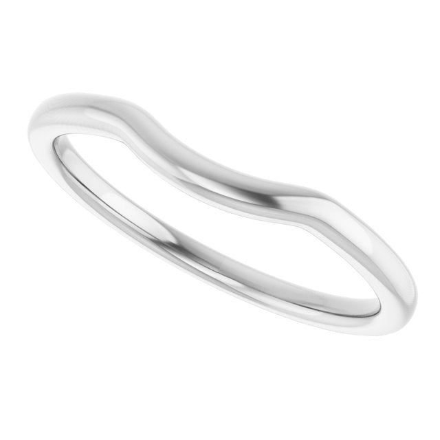 Continuum Sterling Silver Contour Band