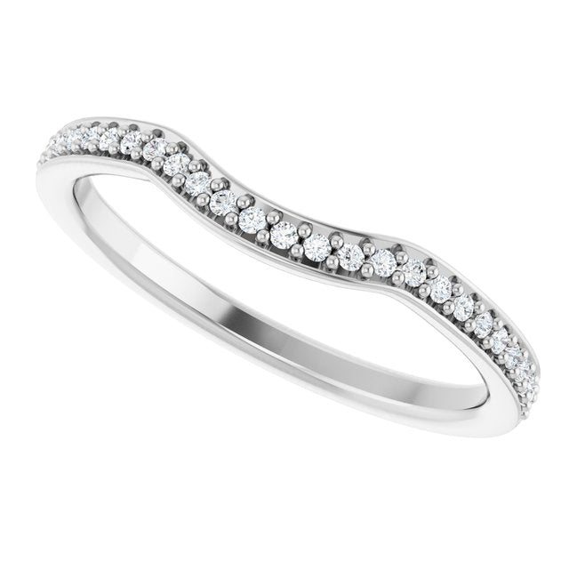 1/8 CTW Natural Diamond Contour Band, 19.6 mm