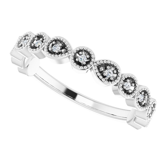 .07 CTW Natural Diamond Anniversary Band, 3.2 mm