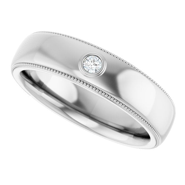 .06 CTW Natural Diamond Band, 6 mm