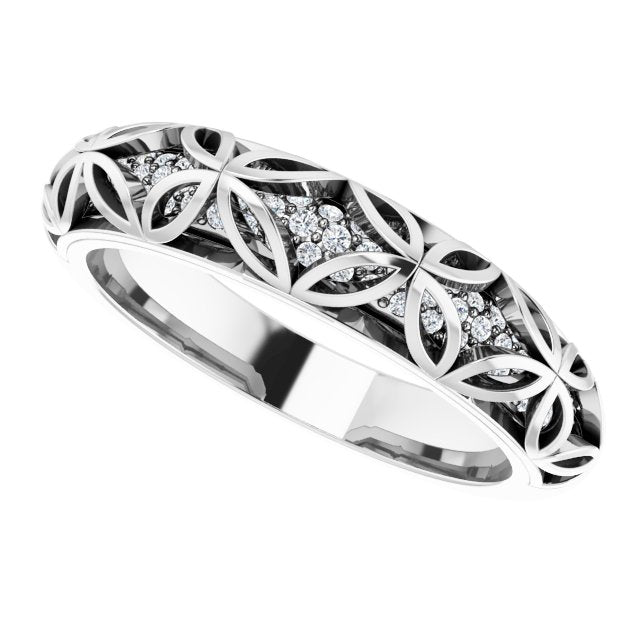 1/4 CTW Natural Diamond Matching Band, 4.8 mm