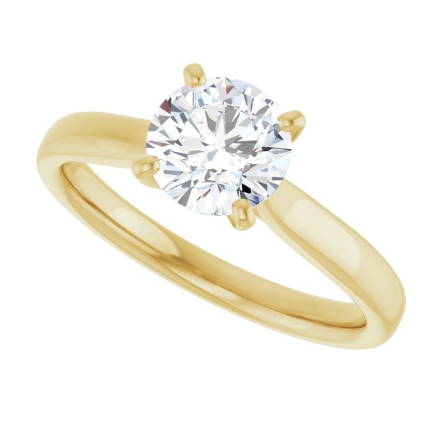 1 CTW Lab-Grown Diamond Engagement Ring, 6.09 mm