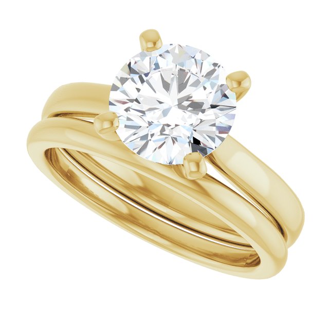 2 CTW Lab-Grown Diamond Engagement Ring, 7.81 mm