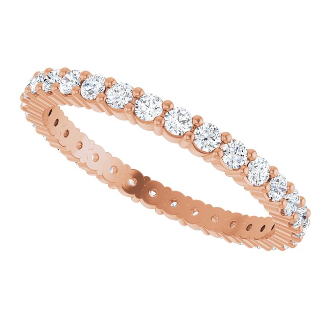 5/8 CTW Lab-Grown Diamond Eternity Band, 1.7 mm, Shared-Prong
