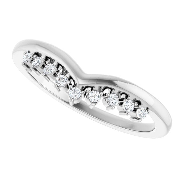 .08 CTW Natural Diamond Contour Band, 2.11 mm