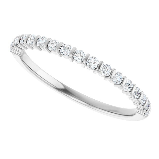 1/5 CTW Lab-Grown Diamond Anniversary Band, 2.6 mm, Channel-Set