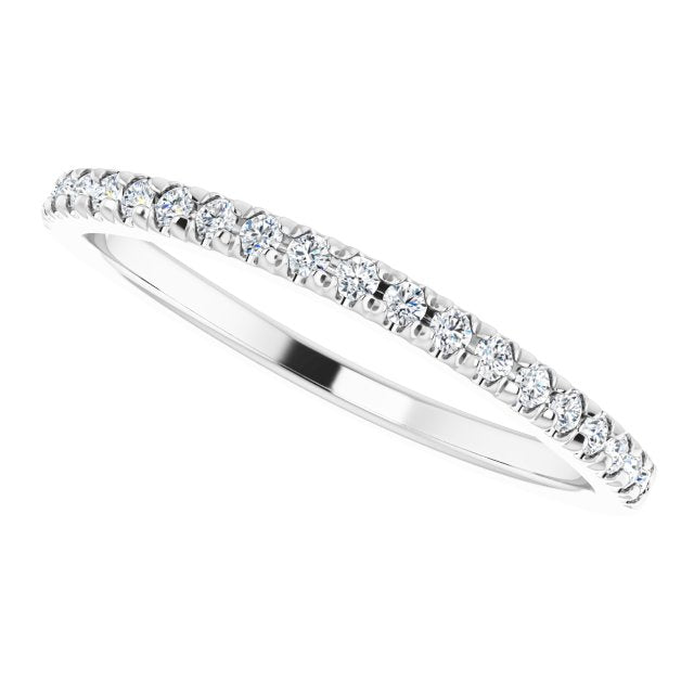 1/6 CTW Natural Diamond French-Set Matching Band