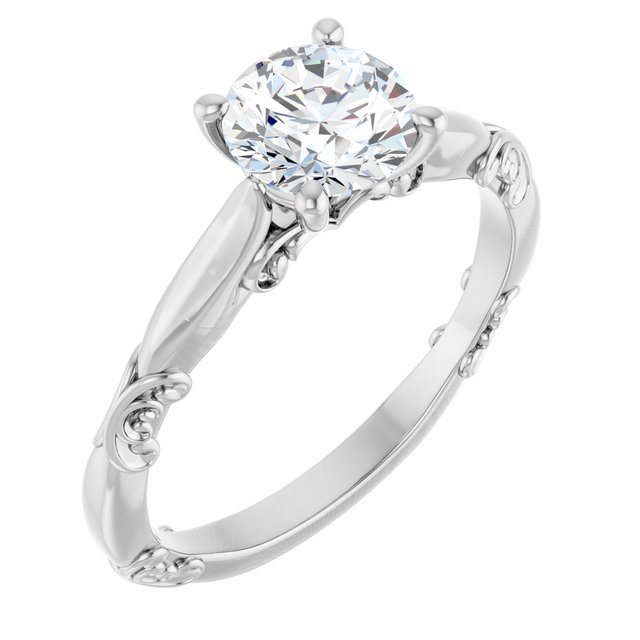 Matching Band, 2.3 mm, Solitaire Sculptural Engagement