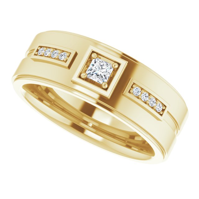 1/5 CTW Natural Diamond Mens Band