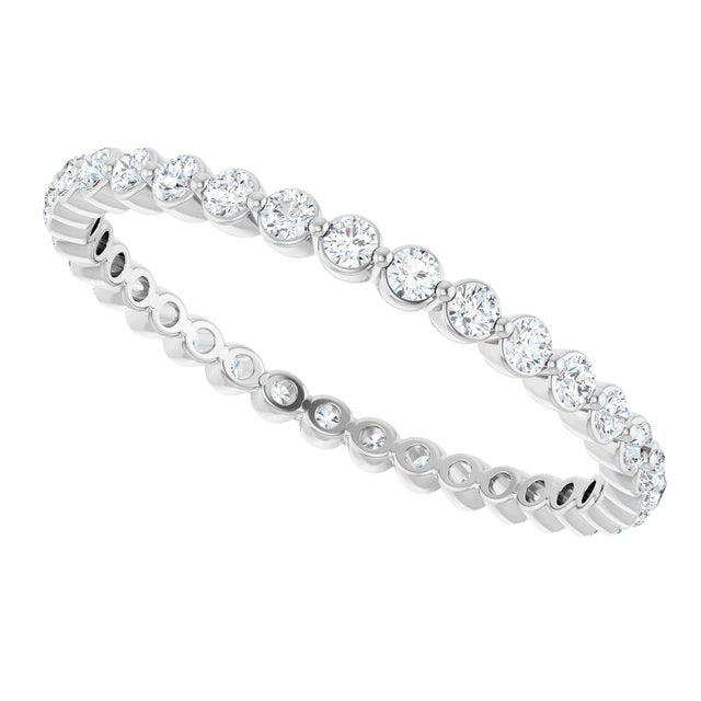 3/8 CTW Natural Diamond Eternity Band, 1.8 mm