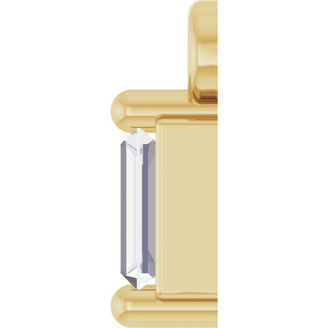 .04 CT Lab-Grown Diamond 2-Prong Dangle