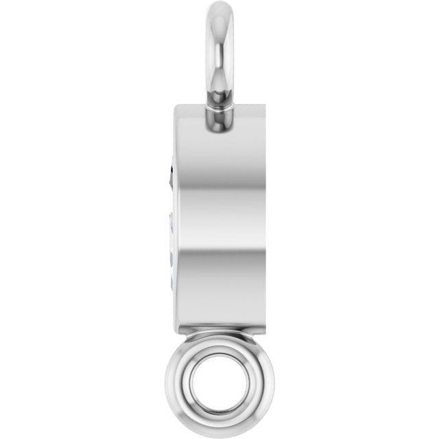 .05 CT Natural Diamond Link, 2.35 mm x 7.88 mm