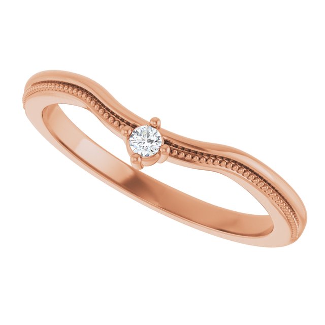 .03 CTW Natural Diamond Contour Band, 4.93 mm