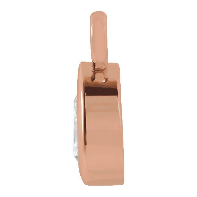 .05 CT Lab-Grown Diamond Dangle, 3.13 mm x 6.12 mm