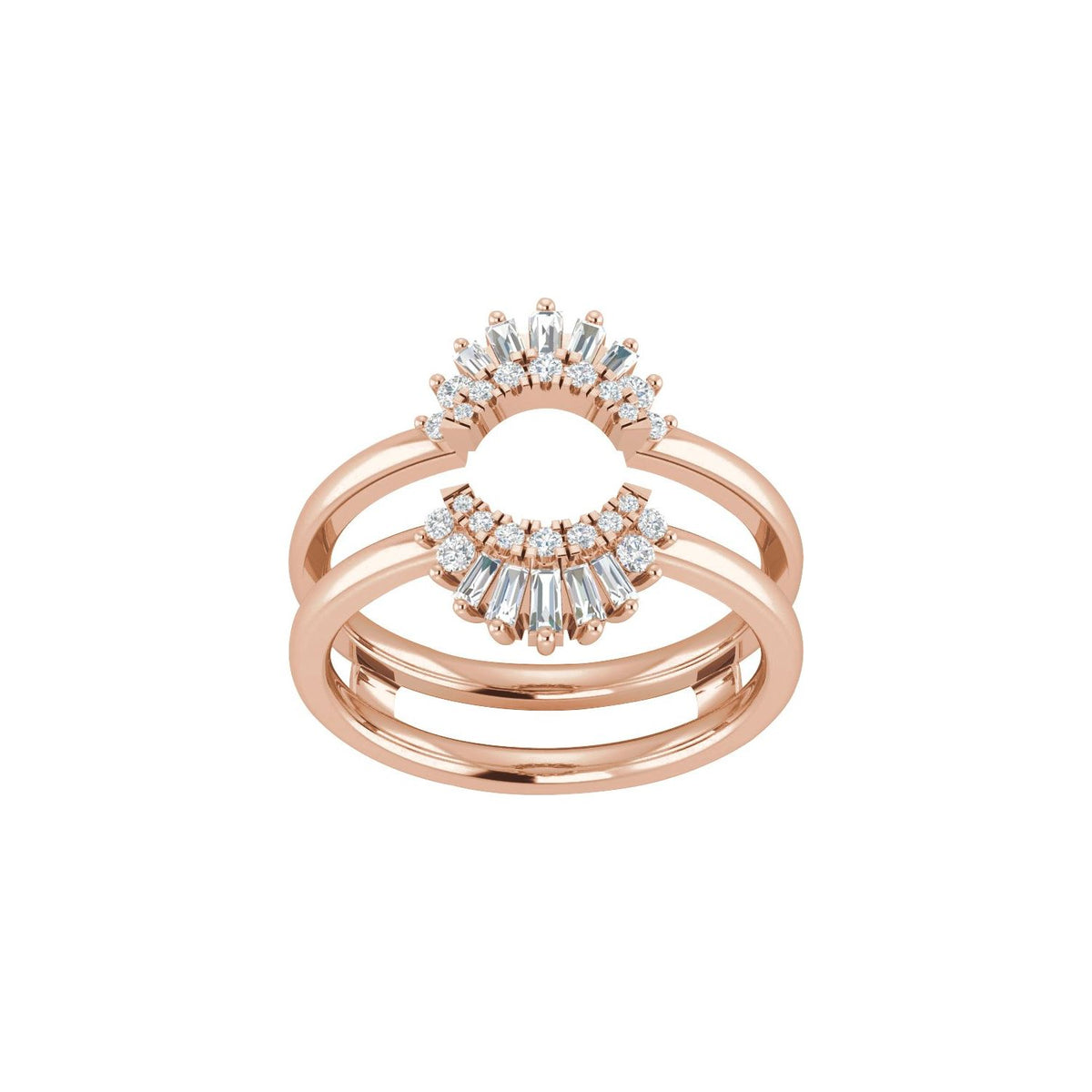 1/2 CTW Natural Diamond Ring Guard, Style 6