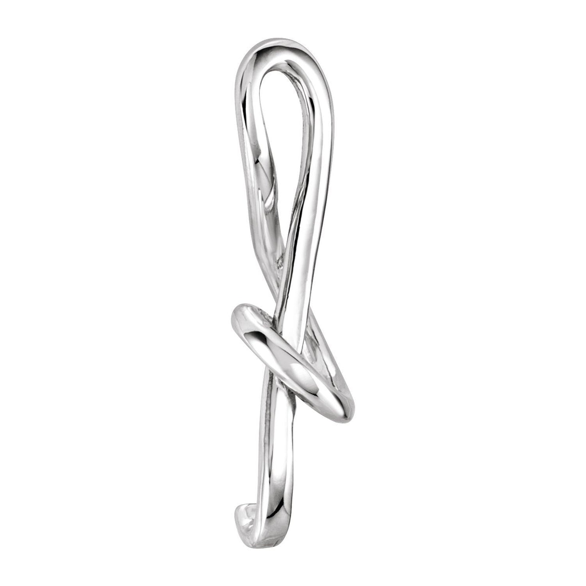 14K White Gold Treble Clef Pendant