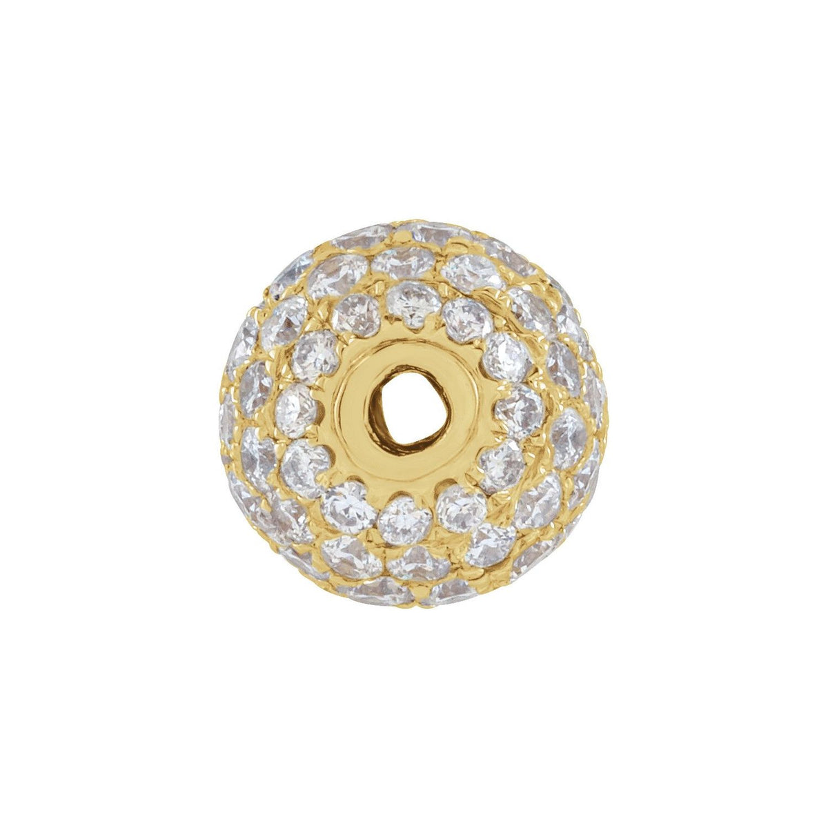 14K Yellow Gold .12 CTW Natural Diamond Ball Pendant
