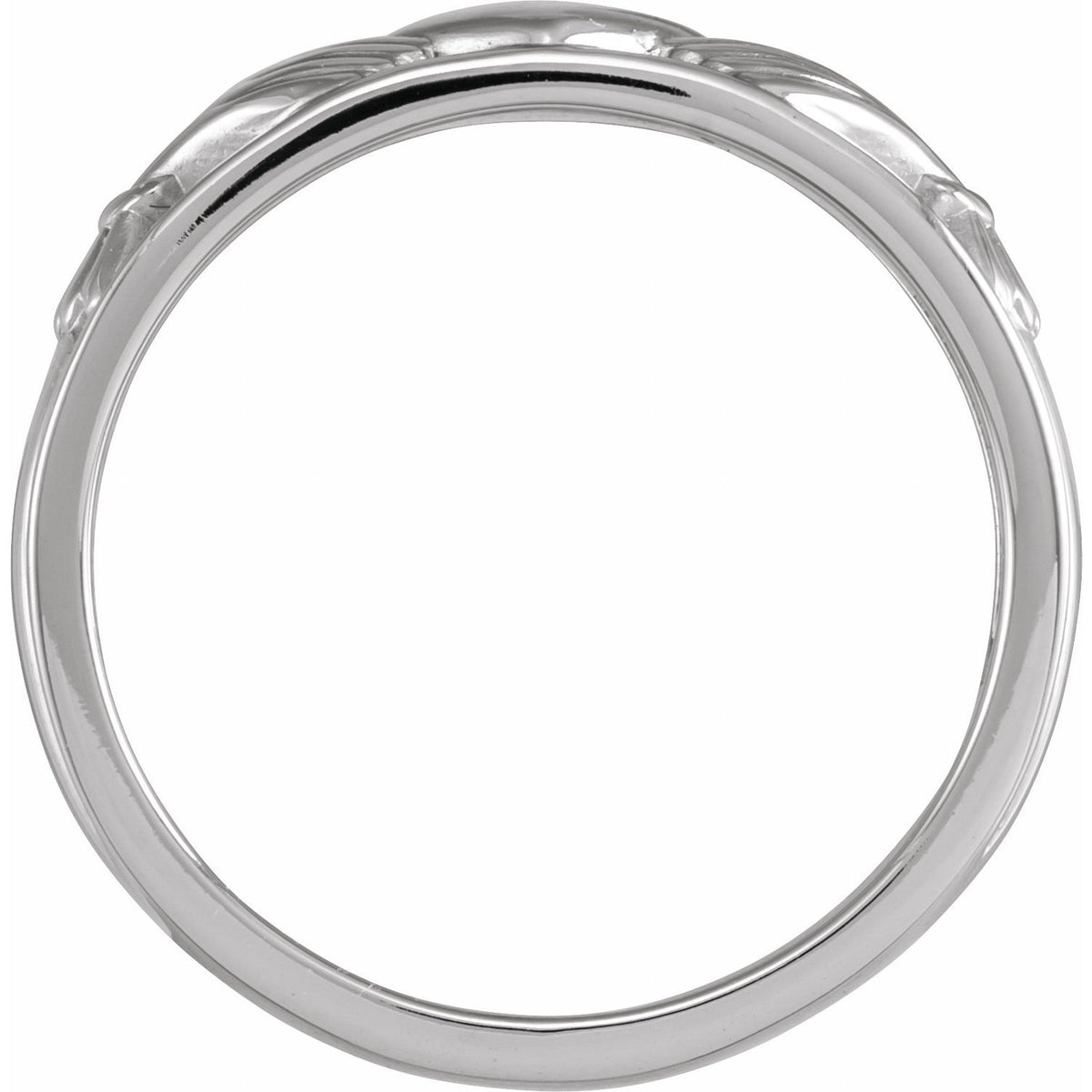 Sterling Silver Claddagh Flat Band