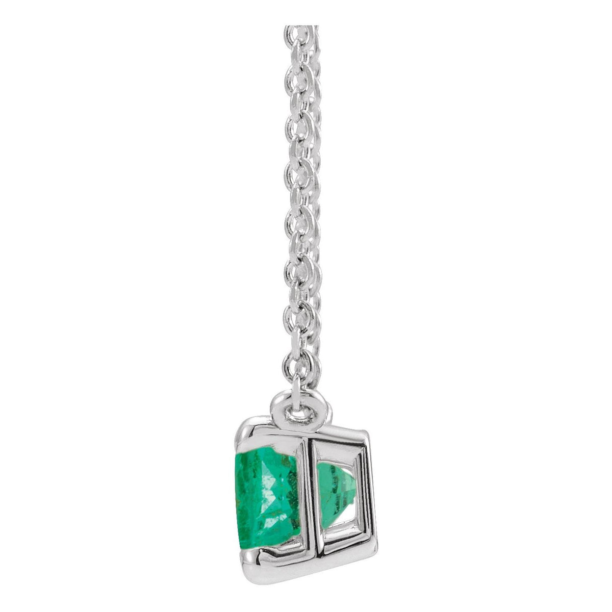 Lab-Grown Emerald 18" Necklace