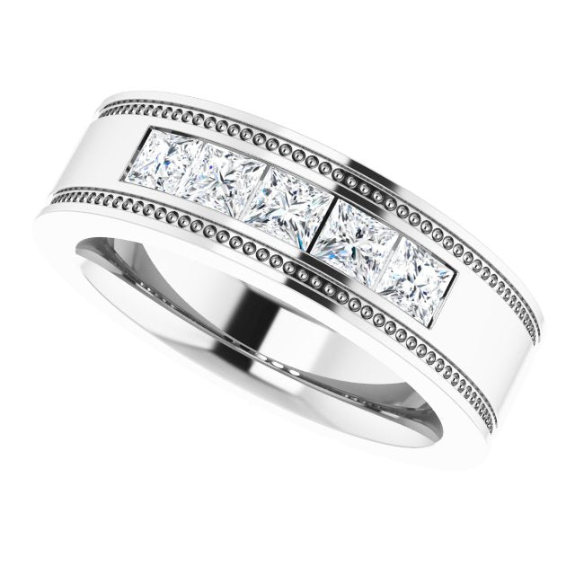 3/4 CTW Natural Diamond Band, 6.3 mm