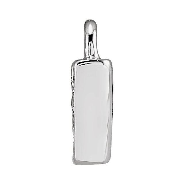 Petite Pavé® .015 CTW Natural Diamond Initial Dangle