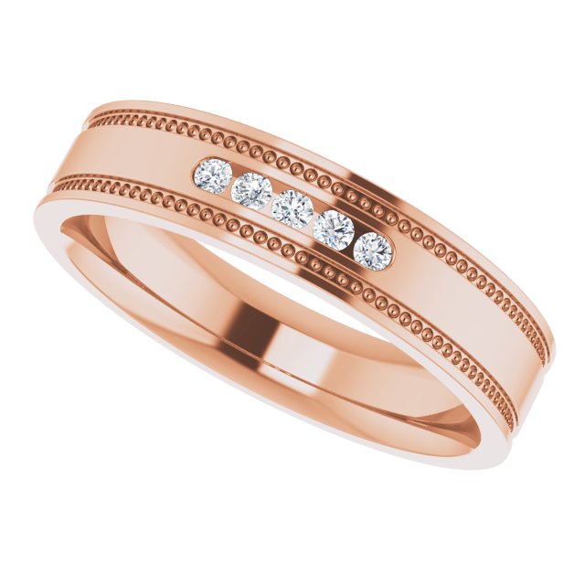.08 CTW Natural Diamond Band, 5 mm