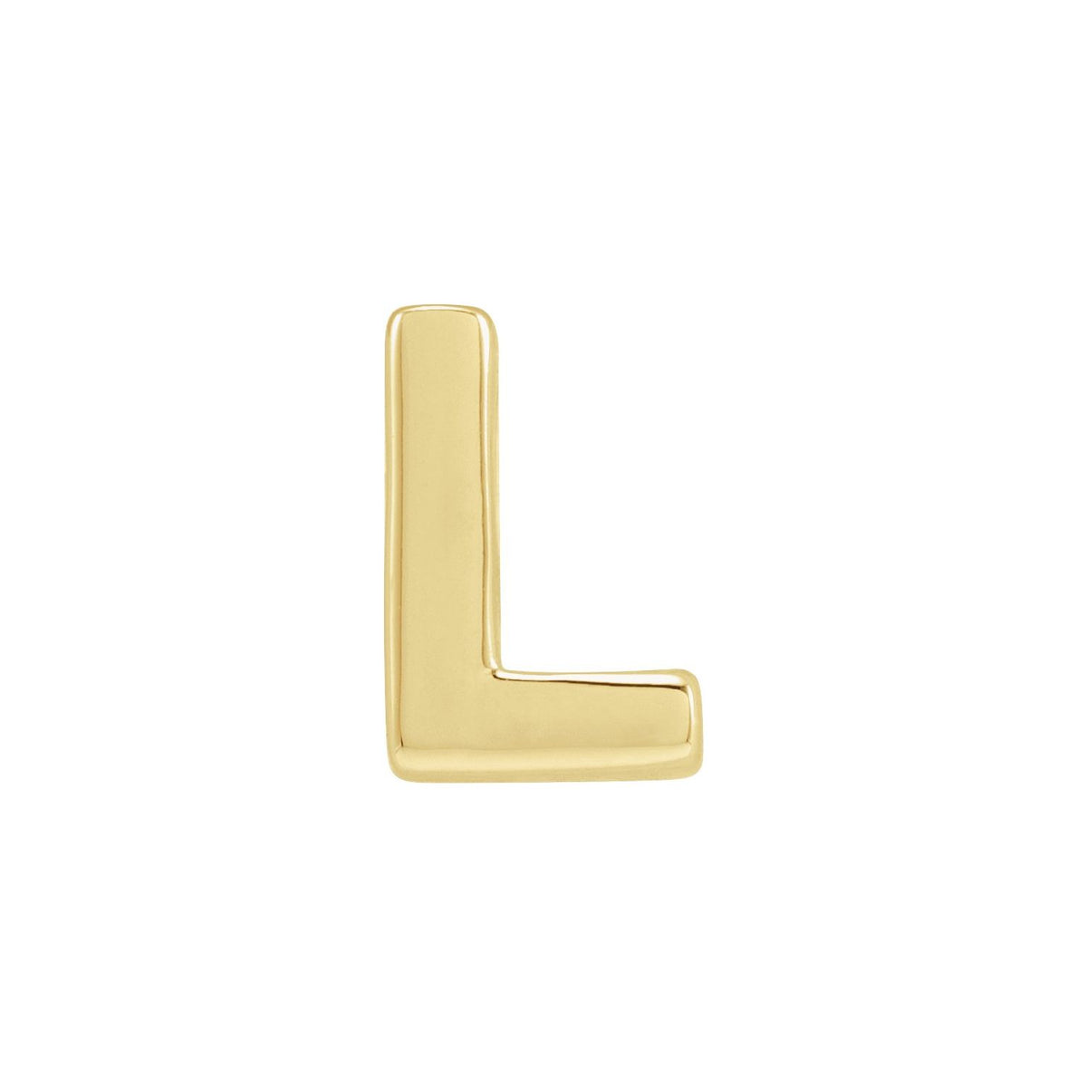 Block Initial Slide Pendant