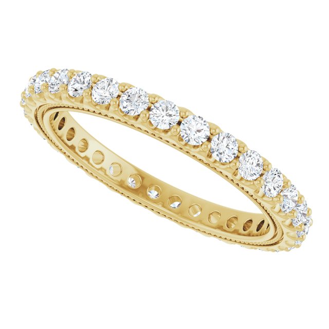 9/10 CTW Lab-Grown Diamond Eternity Band, 2.4 mm