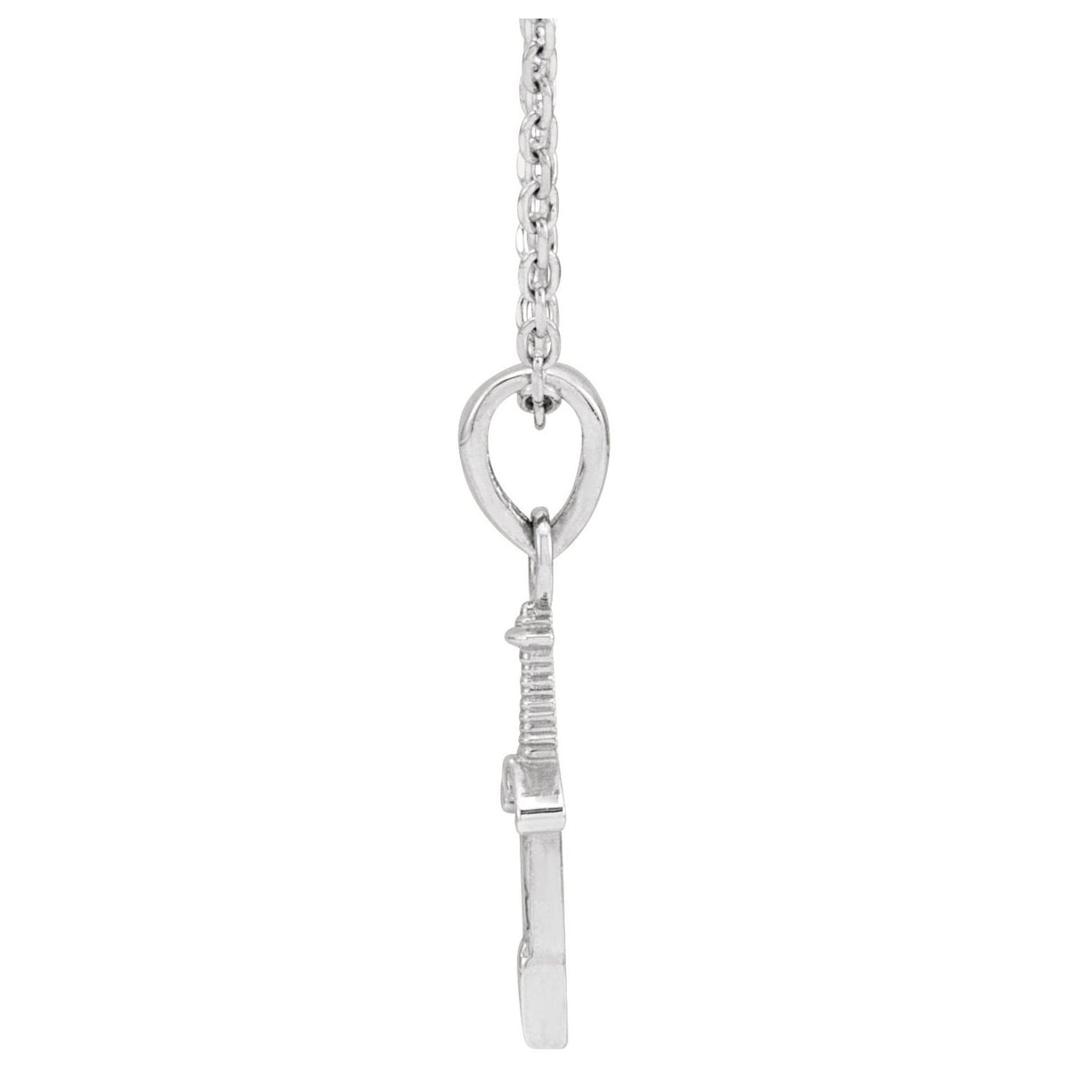 Sterling Silver Dagger 16-18" Necklace