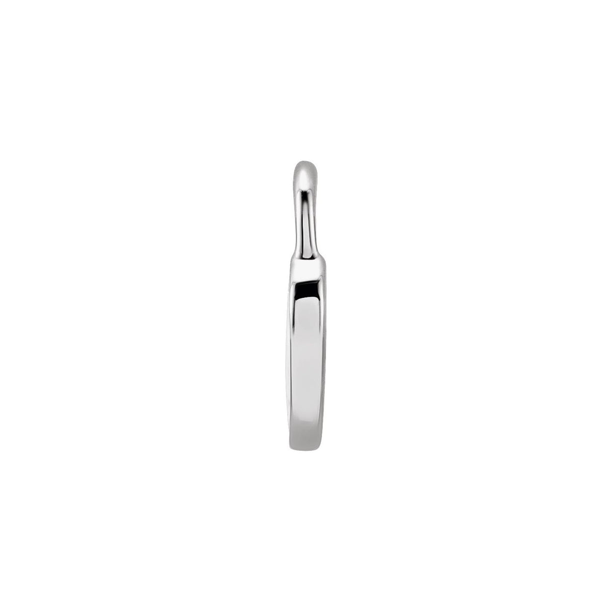 White Enamel Heart Pendant