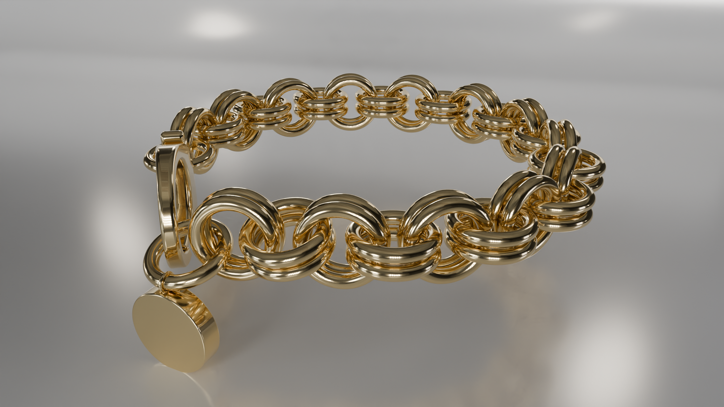 Classic Gold Charm Bracelet