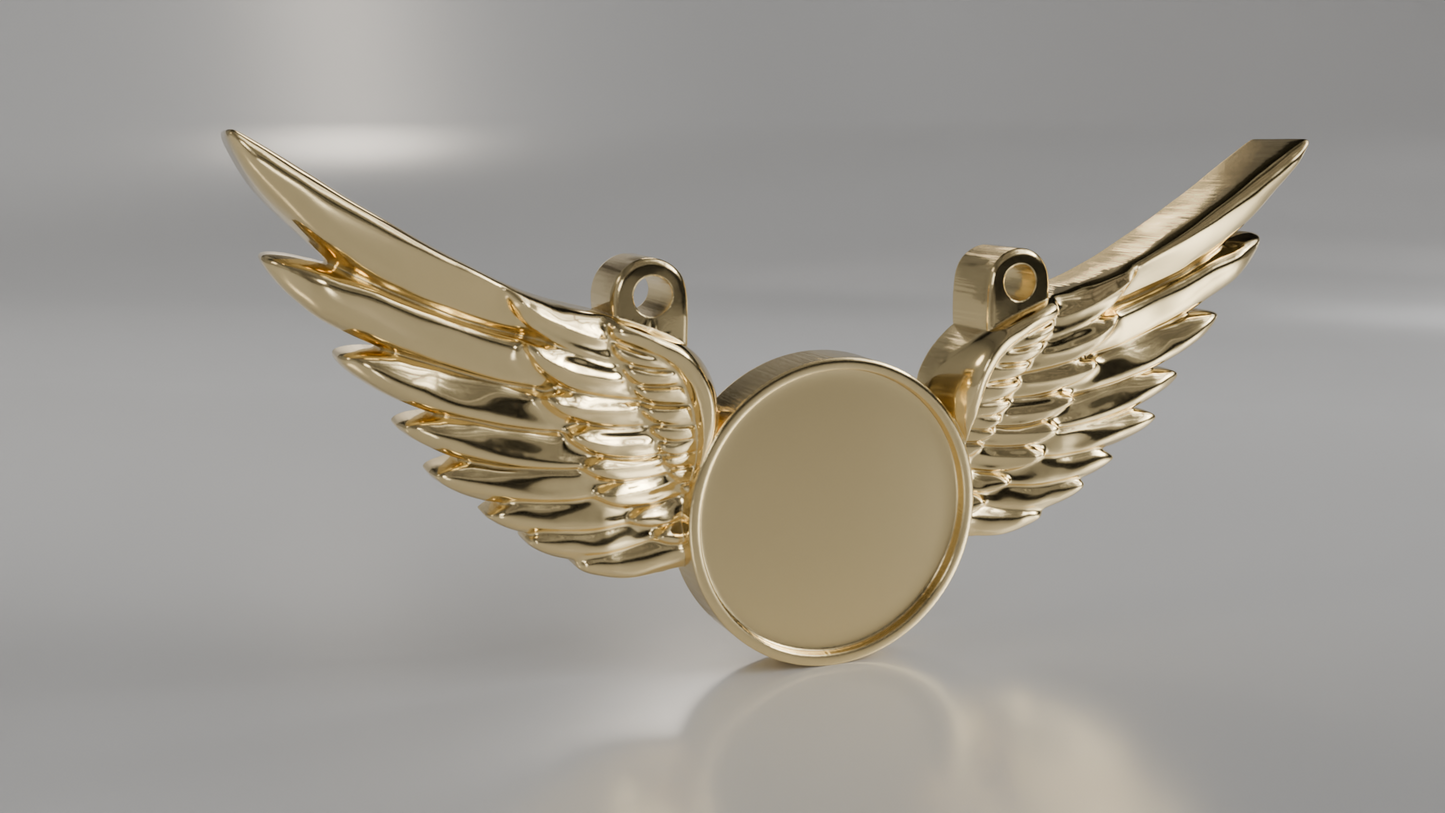 Winged Memorial Pendant