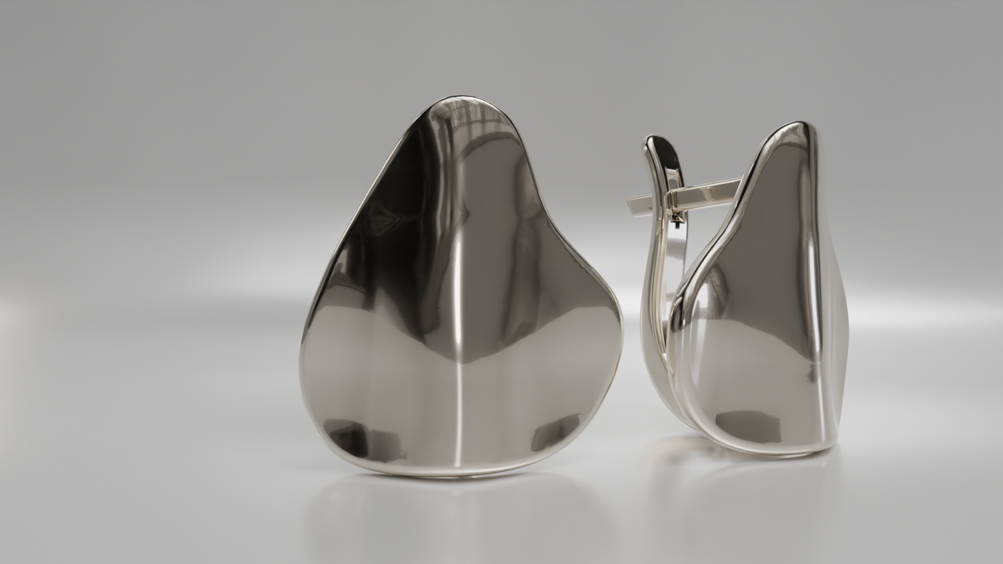 Modern Minimalist Sculptural Earrings