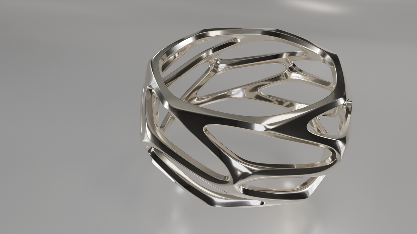 Sculptural Openwork Bracelet